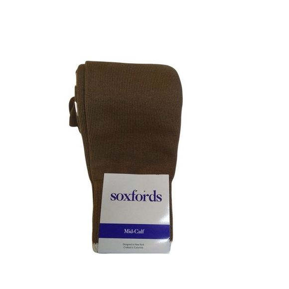 SOXFORDS Chocolate Brownie Socks Men's  8-12 - Picture 3 of 4